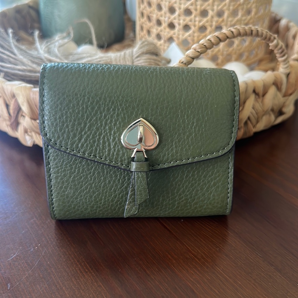 Olive green Kate Spade wallet
